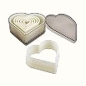 Heart Plain Cutter Set Plastic